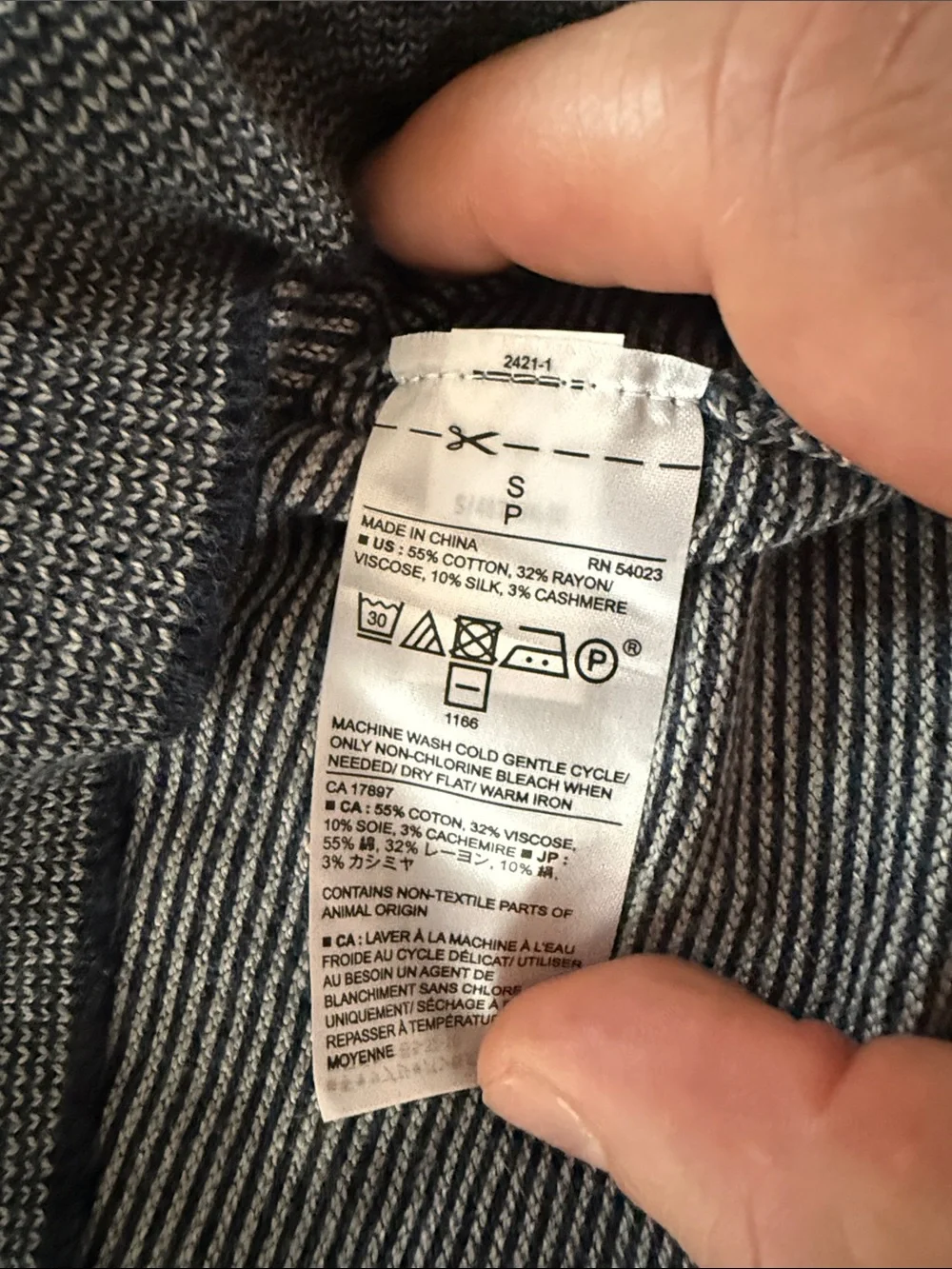 Banana Republic Men's Lightweight sweater - Luxe blend silk cashmere blend